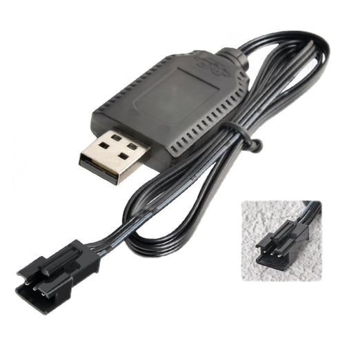 2 uds 7,4 V Smart Chip protección USB enchufe batería de litio Cable de carga