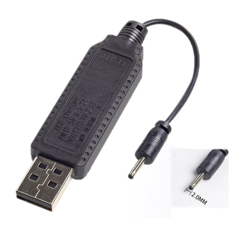 10 Uds 3,7 V 2,0 Cable de carga de batería de litio de cabezal recto con protección de polaridad inversa