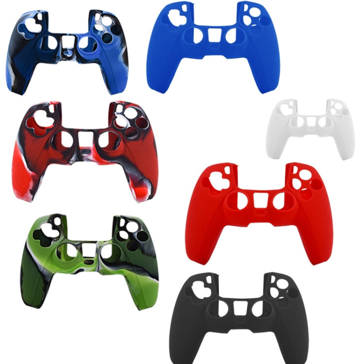 Para la cubierta protectora de la caja de silicona del controlador PS5, White, Red, Blue, Black, Camouflage Blue, Camouflage Red, Camouflage Green