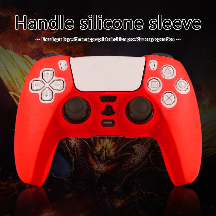 Para la cubierta protectora de la caja de silicona del controlador PS5, White, Red, Blue, Black, Camouflage Blue, Camouflage Red, Camouflage Green