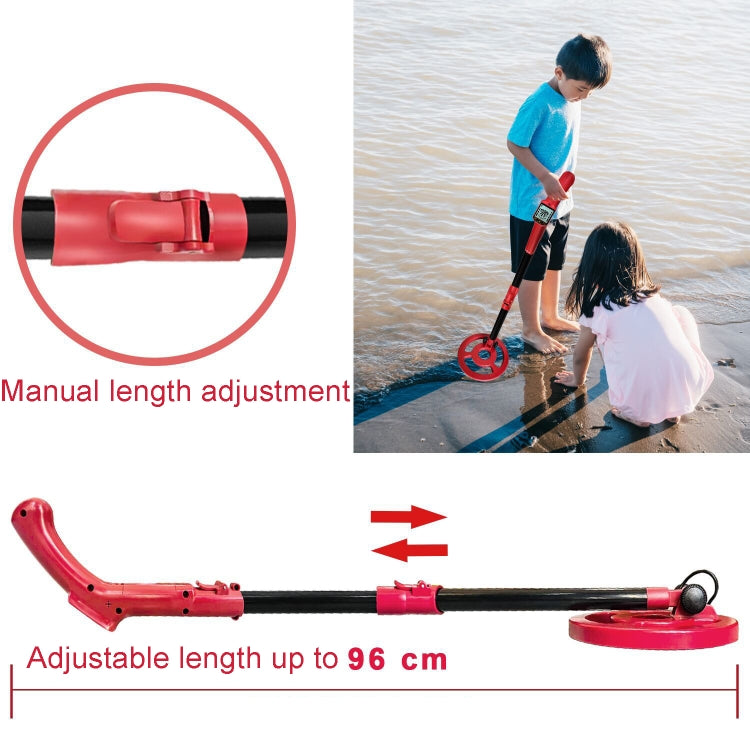 MD3006 Detector de metales Cazador de tesoros al aire libre Juguetes Detector de ciencia para niños, MD3006 (Red), MD3006 (Light Green)