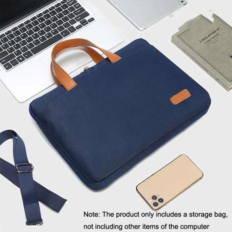 Para MacBook 13.3-14 pulgadas MAHOO 10188 Bolsa de computadora de mano ultrafina Bolsa de mensajero para computadora portátil, Khaki, Dark Blue, Gray, Gray+Gray PU Power Bag, Dark Blue+Black PU Power Bag, Khaki+Gray PU Power Bag, Gray+Gray Mouse Pad   ...
