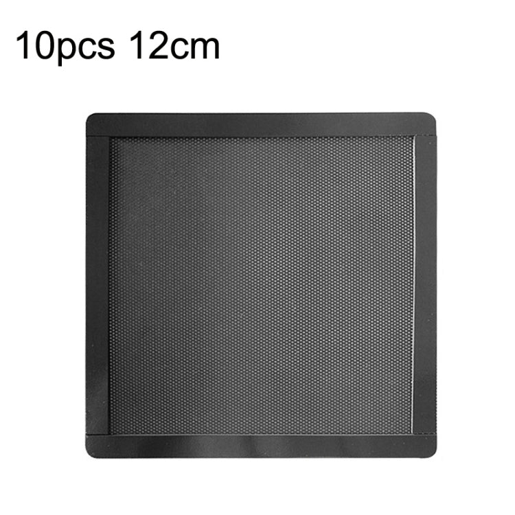 Cubierta de filtro de ventilador industrial de computadora de escritorio de red de polvo de ventilador de refrigeración de PVC, 10pcs 12cm With Magnetic Suction, 10pcs 14cm With Magnetic Suction, 10pcs 12x24cm With Magnetic Suction                     ...