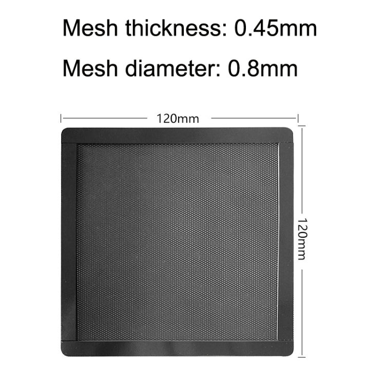 Cubierta de filtro de ventilador industrial de computadora de escritorio de red de polvo de ventilador de refrigeración de PVC, 10pcs 12cm With Magnetic Suction, 10pcs 14cm With Magnetic Suction, 10pcs 12x24cm With Magnetic Suction                     ...