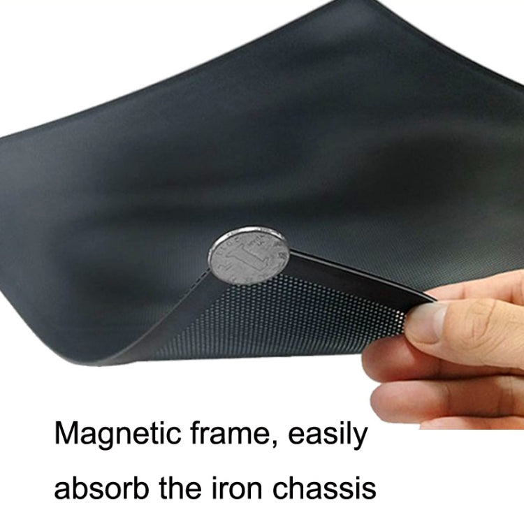 Cubierta de filtro de ventilador industrial de computadora de escritorio de red de polvo de ventilador de refrigeración de PVC, 10pcs 12cm With Magnetic Suction, 10pcs 14cm With Magnetic Suction, 10pcs 12x24cm With Magnetic Suction                     ...