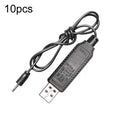 10 Uds 3,7 V IC protección de circuito batería de litio USB Cable de carga de cabeza recta, 2.0mm, 2.5mm, 3.5mm, 5.5mm