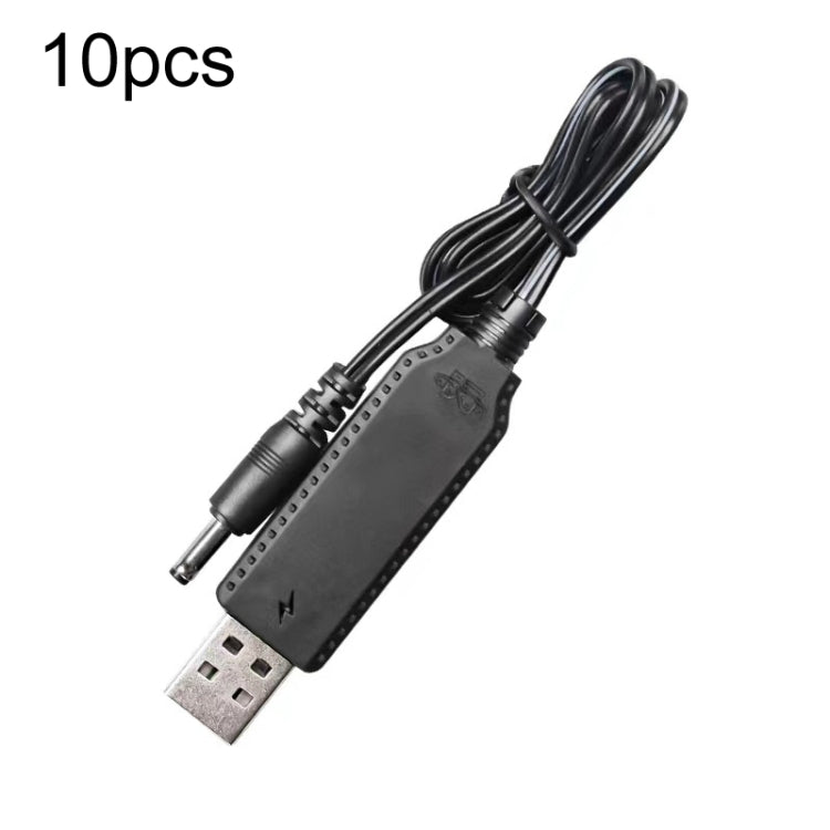 10 Uds 3,7 V IC protección de circuito batería de litio USB Cable de carga de cabeza recta, 2.0mm, 2.5mm, 3.5mm, 5.5mm