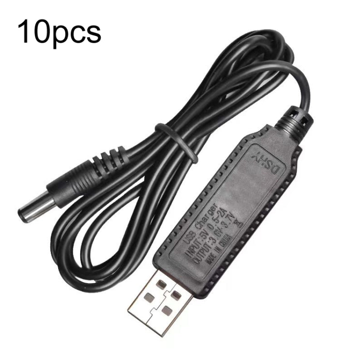 10 Uds 3,7 V IC protección de circuito batería de litio USB Cable de carga de cabeza recta, 2.0mm, 2.5mm, 3.5mm, 5.5mm