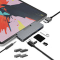 Para IPad Pro 7 en 1 HDMI 4K + Audio de 3,5 mm + SD/TF+ 1 USB 3.0 + USB-C/Tipo-C + Estación de acoplamiento PD USB-C, For IPad Pro 7-In-1