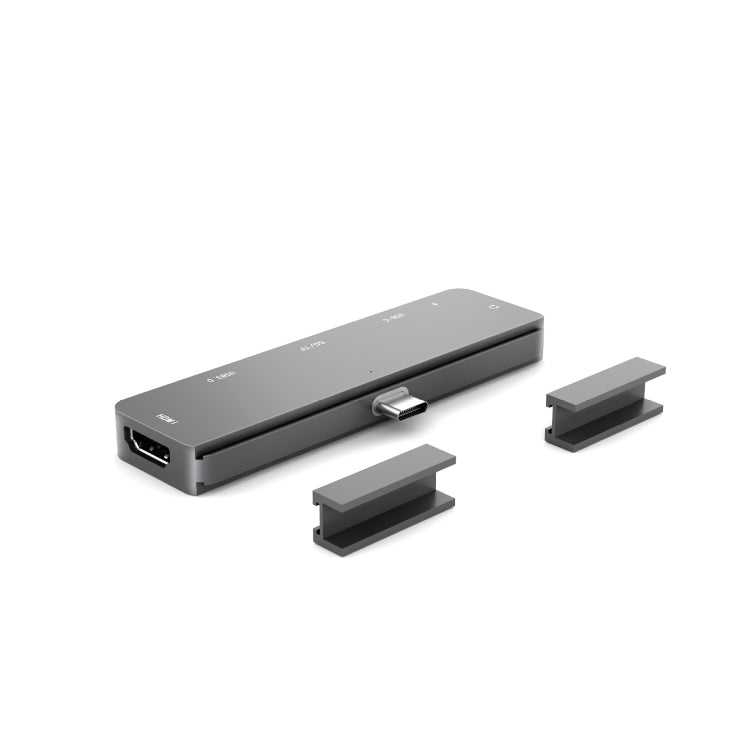 Para IPad Pro 7 en 1 HDMI 4K + Audio de 3,5 mm + SD/TF+ 1 USB 3.0 + USB-C/Tipo-C + Estación de acoplamiento PD USB-C, For IPad Pro 7-In-1