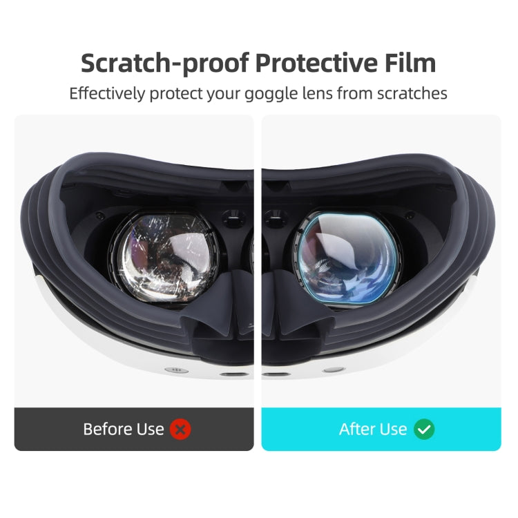 Hifylux PS-FF29 para PlayStation VR2 Juego de película protectora de lente HD Película suave de TPU a prueba de arañazos, For PlayStation VR2