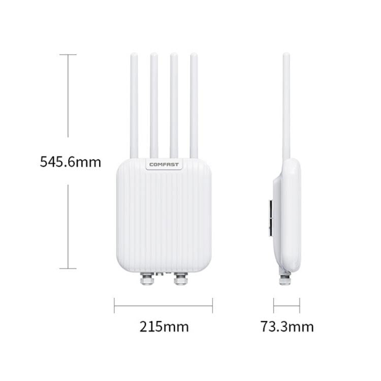 Punto de acceso inalámbrico exterior COMFAST CF-WA973 WiFi 7 de doble banda (3600 Mbps) de alta potencia, puerto WAN de 2,5 G y resistencia al agua IP67., EU Plug, US Plug, UK Plug, AU Plug