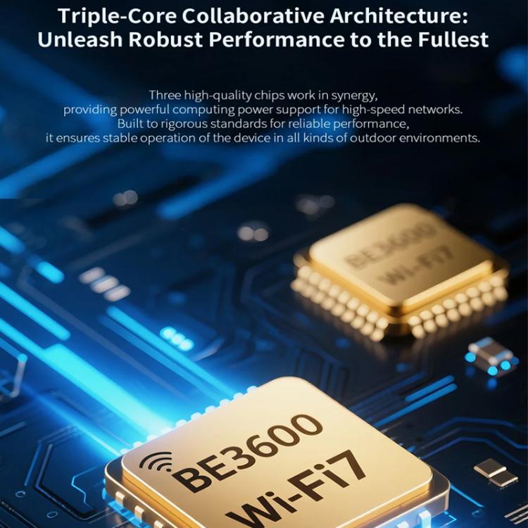 Punto de acceso inalámbrico exterior COMFAST CF-WA973 WiFi 7 de doble banda (3600 Mbps) de alta potencia, puerto WAN de 2,5 G y resistencia al agua IP67., EU Plug, US Plug, UK Plug, AU Plug