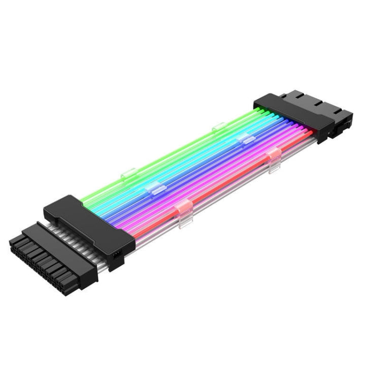 Línea de color de neón ARGB de 5V, 24pin Motherboard Power Supply Light Wire Black, Double 8pin Graphics Card Power Supply Wire Black, 3x8pin Graphics Card Power Supply Wire Black, 24pin Motherboard Power Supply Light Wire White                        ...