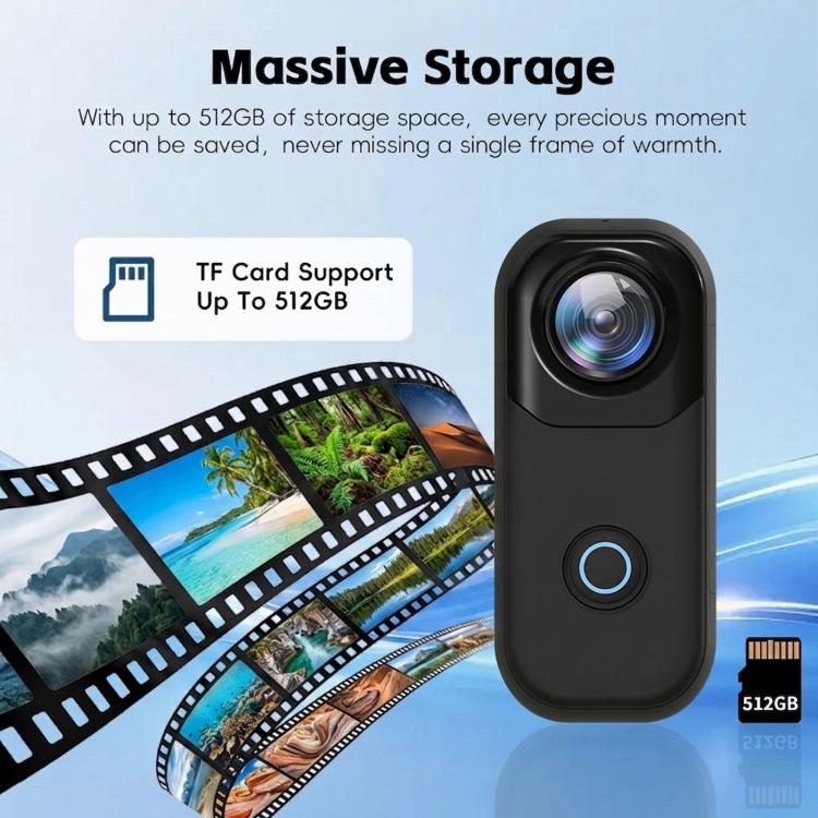 Cámara de acción de pulgar con grabadora HD WIFI 4K, MZ01