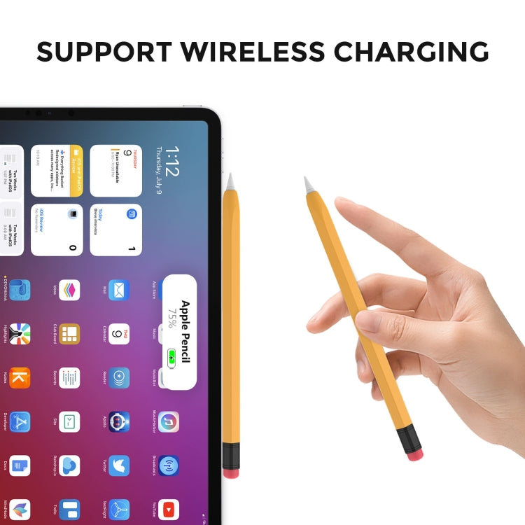 Estuche protector de silicona AhaStyle PT180-2 Estuche para bolígrafo capacitivo antideslizante y anticaída, For Apple Pencil 2, For Apple Pencil 1