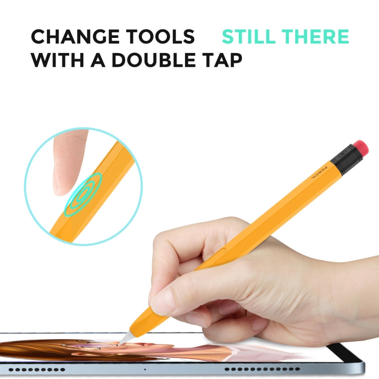 Estuche protector de silicona AhaStyle PT180-2 Estuche para bolígrafo capacitivo antideslizante y anticaída, For Apple Pencil 2, For Apple Pencil 1