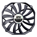 FANNER Ice Soul F14015 4PIN PWM Ventilador de chasis ultrafino Radiador de computadora de escritorio, F14015