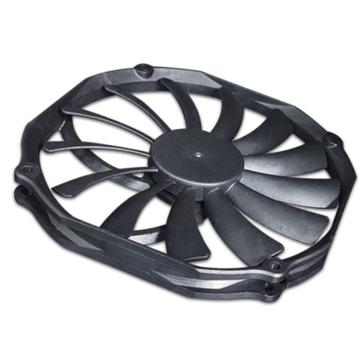 FANNER Ice Soul F14015 4PIN PWM Ventilador de chasis ultrafino Radiador de computadora de escritorio, F14015