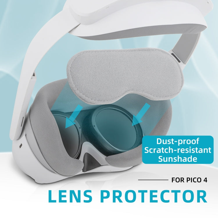 Para PICO 4 Hifylux PC-ZF17 Protector de lente VR Gafas Almohadilla de esponja a prueba de polvo, PC-ZF17 Light Grey