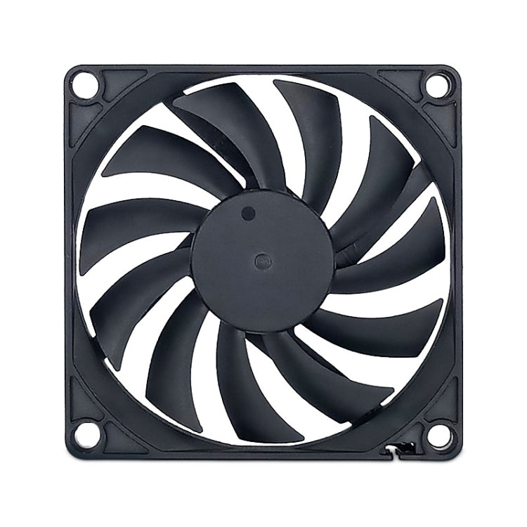 FANNER Ice Soul F8010 Ventilador de chasis ultrafino PWM de 4 pines Ajuste de velocidad inteligente Refrigeración silenciosa Disipación de calor, F8010
