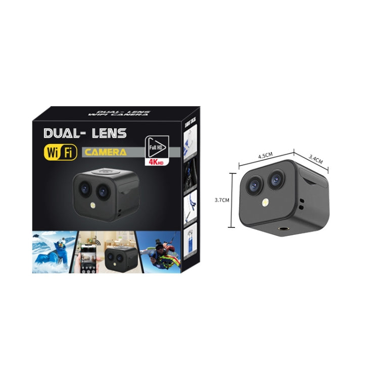 HD 4K Lente dual Wifi Cámara Teléfono móvil Inalámbrico Remoto Cámara de monitoreo de relaciones sexuales de dos vías, D3