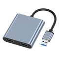USB 3.0 a doble HDMI Convertidor de alta definición 4K USB Misma pantalla Extensor, USB 3.0 To Dual HDMI
