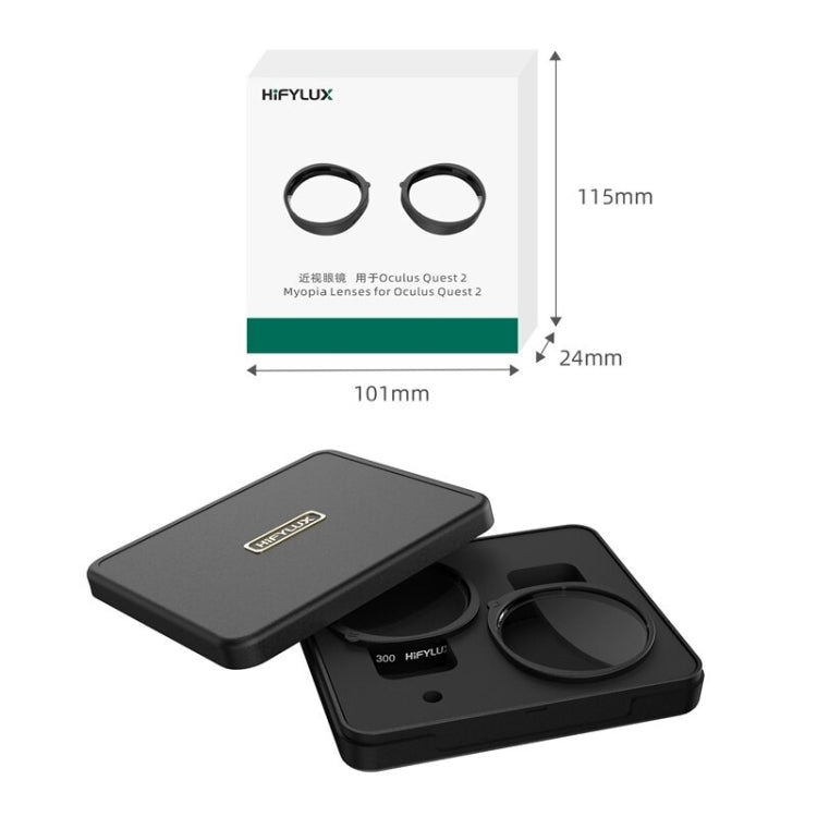 Para Oculus Quest 2 Hifylux Q2-QF11 1 par de marcos de lentes para miopía accesorios de gafas VR de resina asférica
