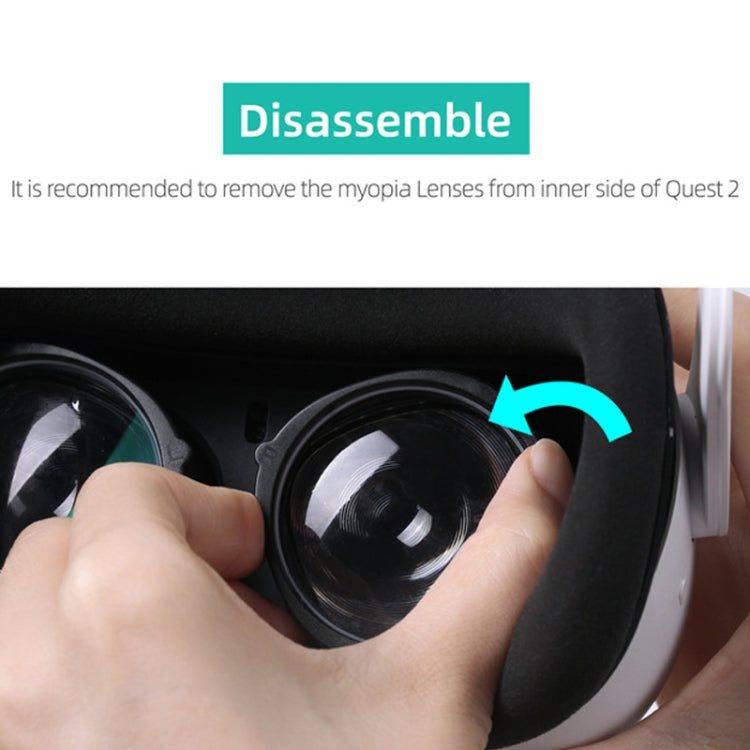 Para Oculus Quest 2 Hifylux Q2-QF11 1 par de marcos de lentes para miopía accesorios de gafas VR de resina asférica