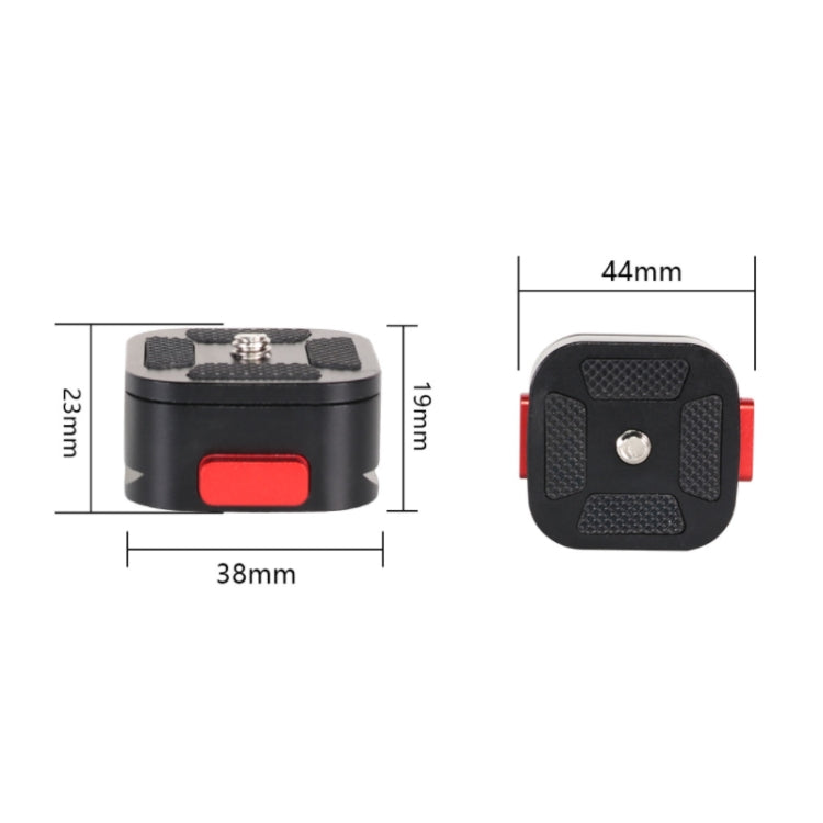 Abrazadera de placa de liberación rápida para cámara DSLR, videocámara, trípode, monopie, Z049 Quartet Mini, Z056 Mini Gimbal, Z005 Mini V-Lock