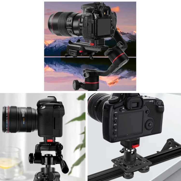 Abrazadera de placa de liberación rápida para cámara DSLR, videocámara, trípode, monopie, Z049 Quartet Mini, Z056 Mini Gimbal, Z005 Mini V-Lock