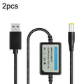 Cable de alimentación móvil USB Booster Line, 2pcs DC 5V to 9V, 2pcs DC 5V to 12V