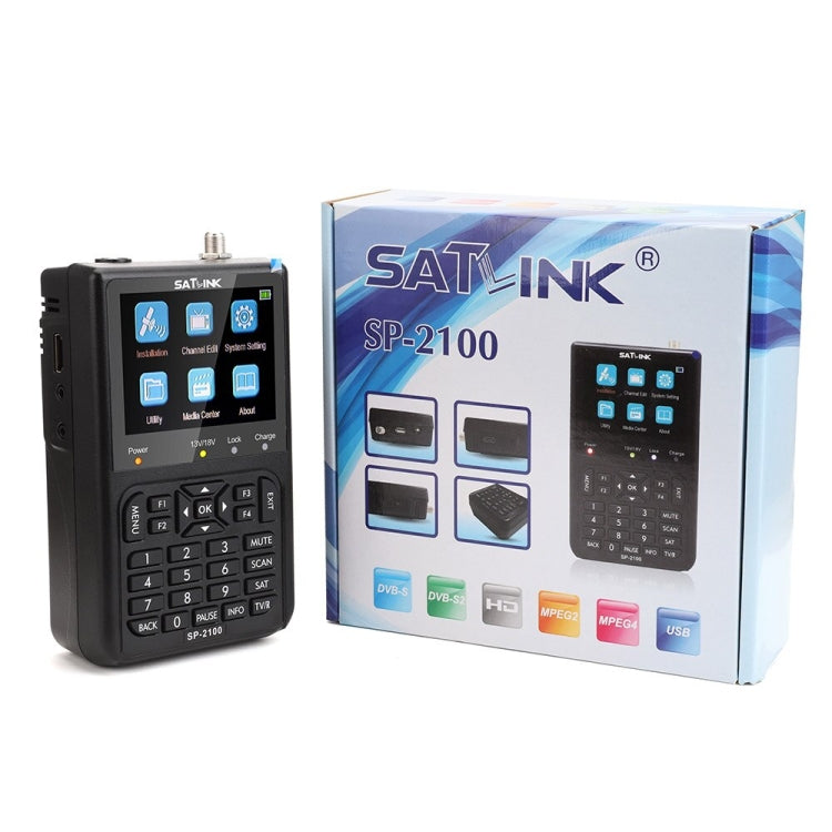 SATLINK SP-2100 HD Finder Meter Medidor satelital portátil, SP-2100