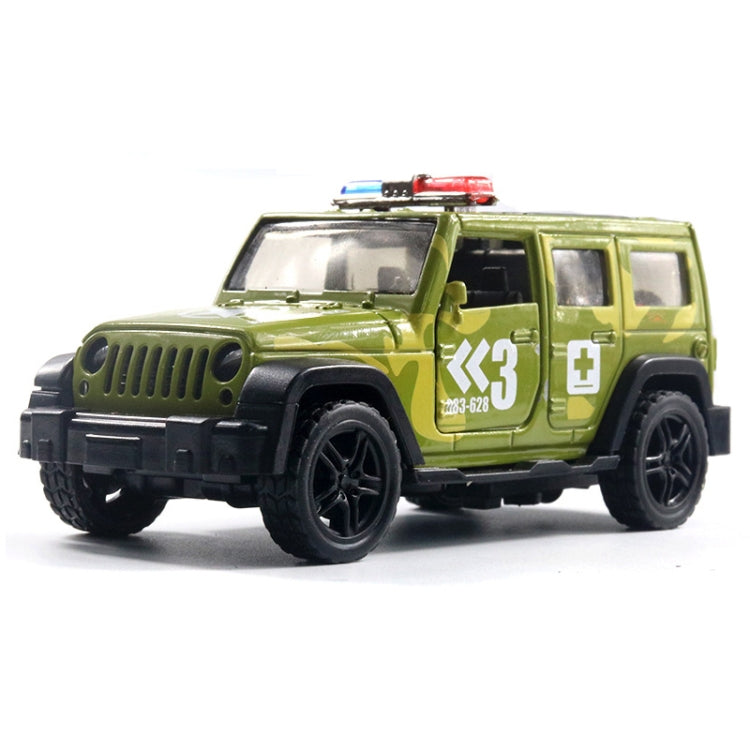 Coche de policía todoterreno 1:36, modelo de ambulancia, coche de juguete para niño con sonido y luz, Police Car, Ambulance Car, fire truck, Army