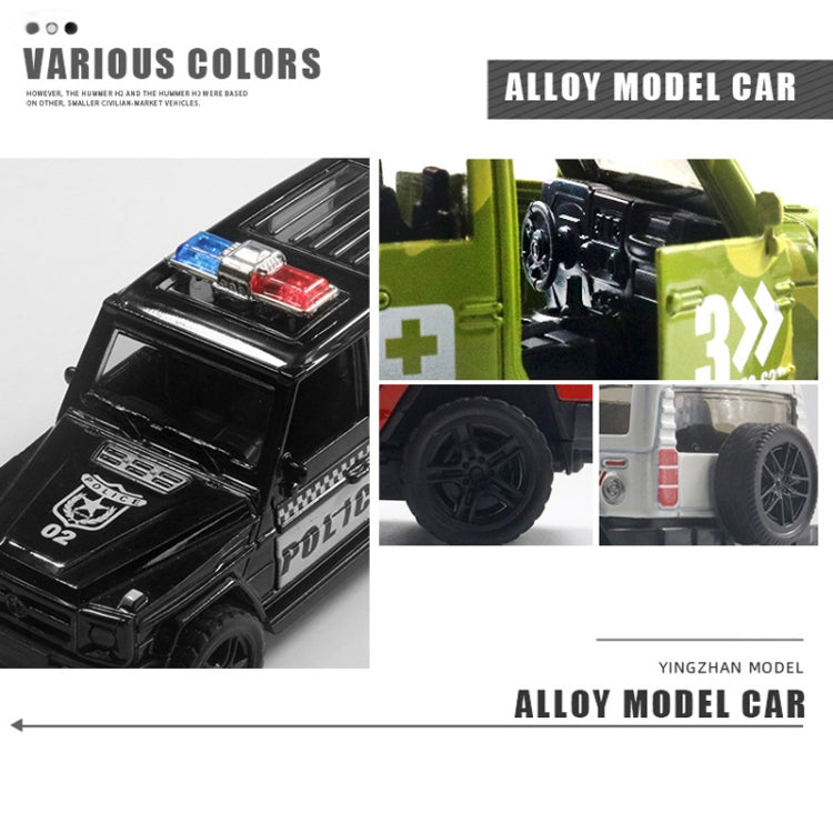 Coche de policía todoterreno 1:36, modelo de ambulancia, coche de juguete para niño con sonido y luz, Police Car, Ambulance Car, fire truck, Army