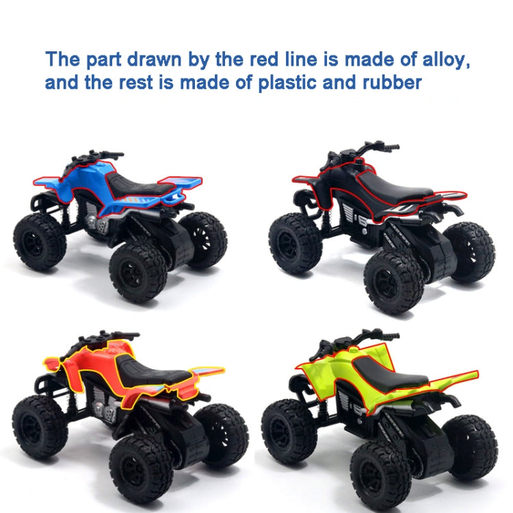 Coche de juguete para niños modelo de motocicleta todoterreno de cuatro ruedas de playa simulada 1:36, Motorcycle Black, Motorcycle Green, Motorcycle Blue, Motorcycle Red