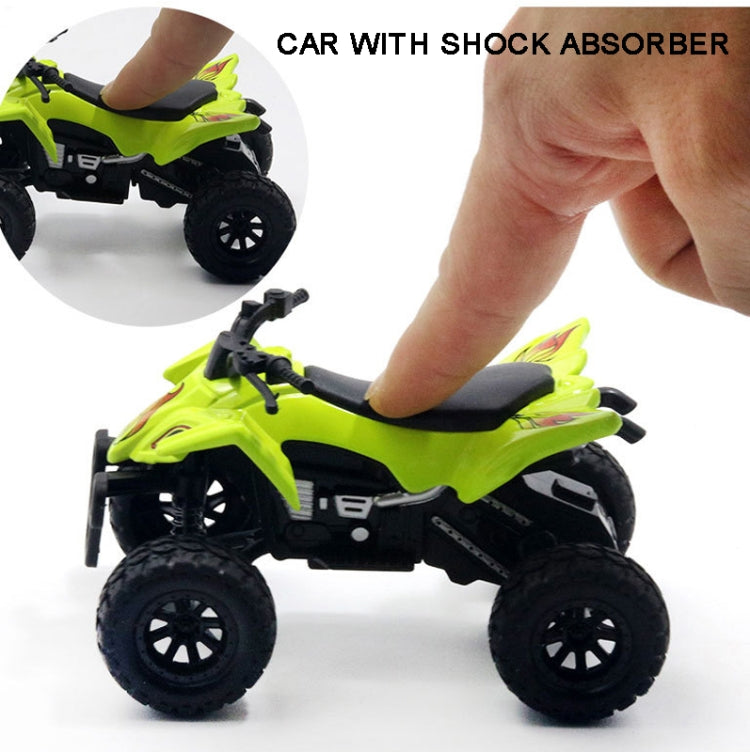 Coche de juguete para niños modelo de motocicleta todoterreno de cuatro ruedas de playa simulada 1:36, Motorcycle Black, Motorcycle Green, Motorcycle Blue, Motorcycle Red