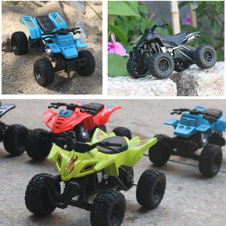 Coche de juguete para niños modelo de motocicleta todoterreno de cuatro ruedas de playa simulada 1:36, Motorcycle Black, Motorcycle Green, Motorcycle Blue, Motorcycle Red