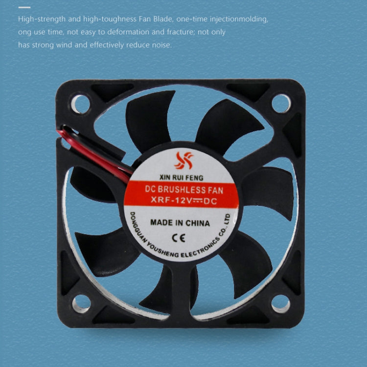 Ventilador de refrigeración CC silencioso de 5 cm, 3pcs XIN RUI FENG 5V Oil Bearing, 3pcs XIN RUI FENG 12V Oil Bearing, 3pcs XIN RUI FENG 24V Oil Bearing, 3pcs XIN RUI FENG 5V Ball Bearing, 3pcs XIN RUI FENG 12V Ball Bearing                            ...