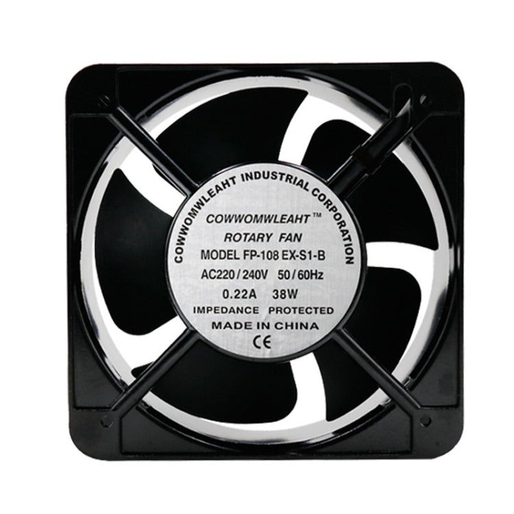 Eje del gabinete eléctrico del chasis del rodillo de 220V 38W 15cm, Oil Bearing Fan, Double Rolling Ball Bearing Fan