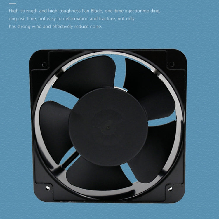 Eje del gabinete eléctrico del chasis del rodillo de 220V 38W 15cm, Oil Bearing Fan, Double Rolling Ball Bearing Fan