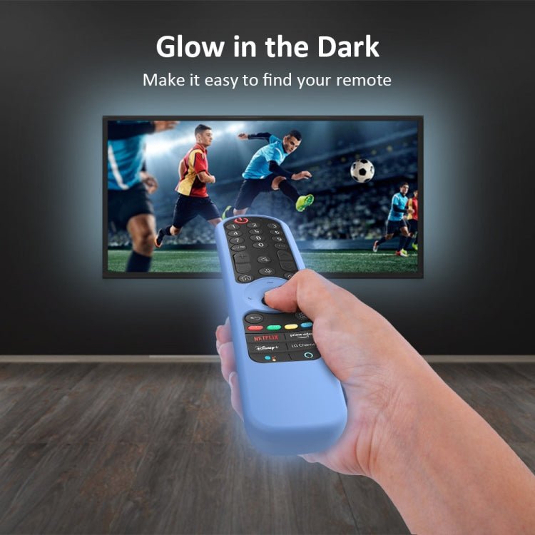 Funda de silicona para mando a distancia de TV LG AN-MR21GC / AN-MR21N / AN-MR21GA, GS0020  Black, GS0020 White, GS0020 Luminous Blue, GS0020 Luminous Green