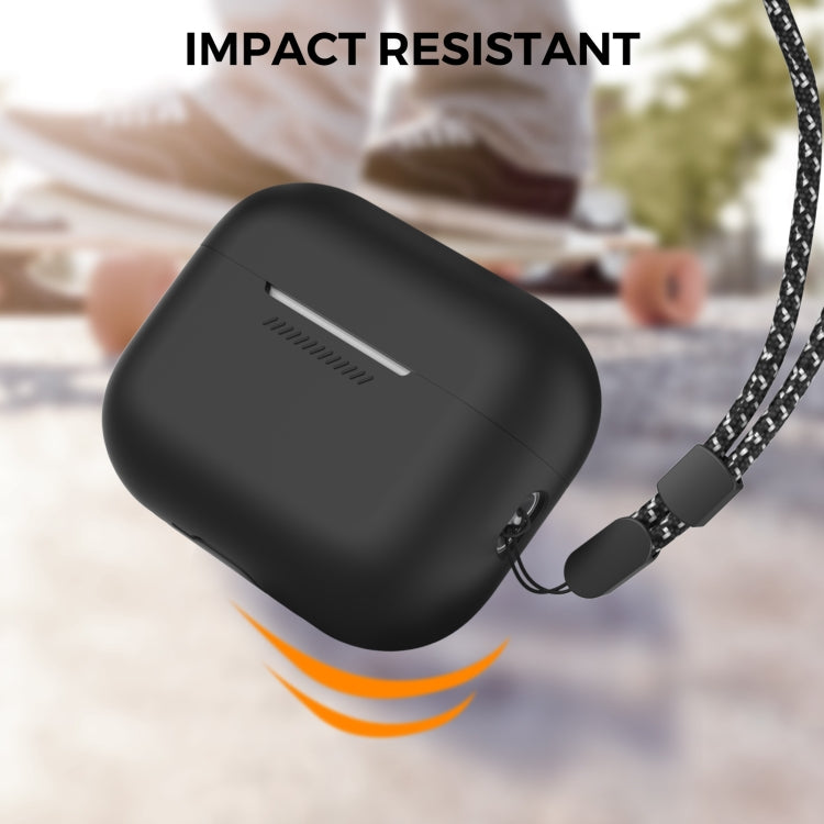 Para AirPods Pro 2 AhaStyle PT187 Funda protectora de silicona de una pieza con funda con cordón