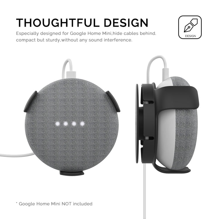 Soporte de pared AhaStyle PT62 Soporte de altavoz inteligente, For Google Home Mini Black, For Google Home Mini White, For Amazon Echo Dot 3 Black, For Amazon Echo Dot 3 White