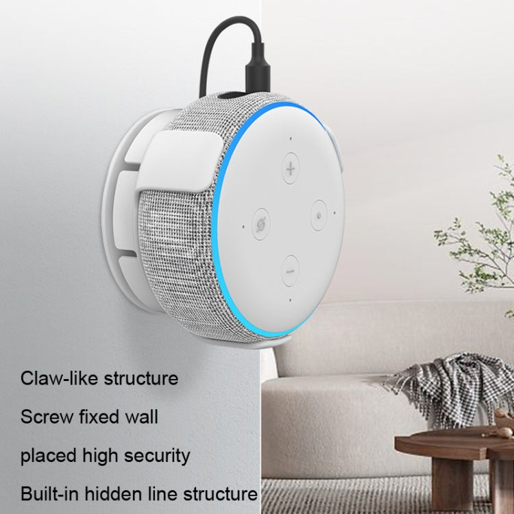 Soporte de pared AhaStyle PT62 Soporte de altavoz inteligente, For Google Home Mini Black, For Google Home Mini White, For Amazon Echo Dot 3 Black, For Amazon Echo Dot 3 White