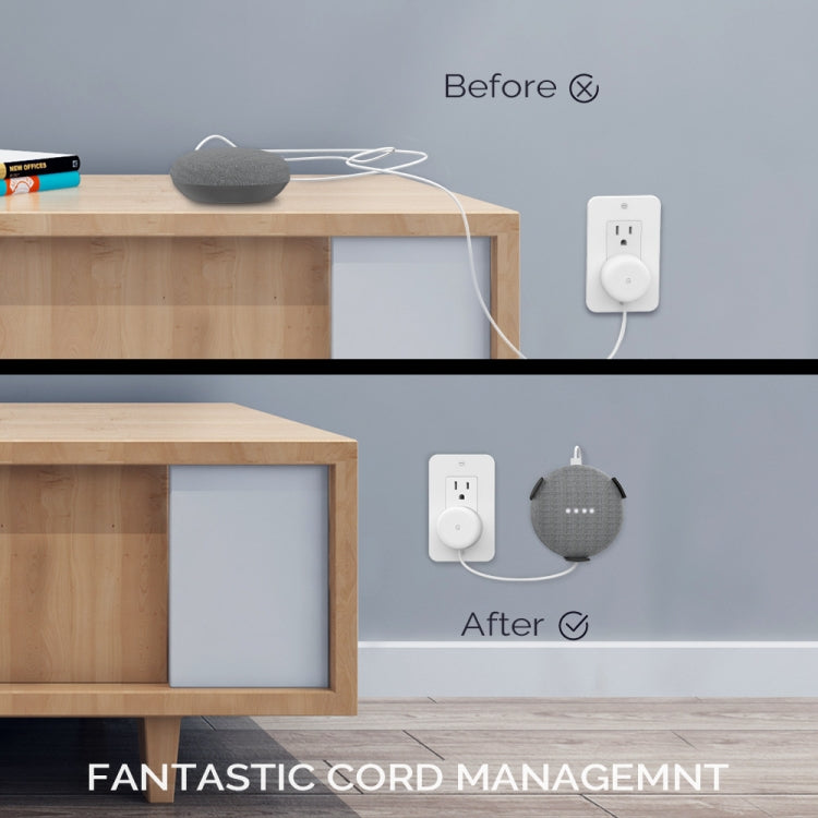 Soporte de pared AhaStyle PT62 Soporte de altavoz inteligente, For Google Home Mini Black, For Google Home Mini White, For Amazon Echo Dot 3 Black, For Amazon Echo Dot 3 White