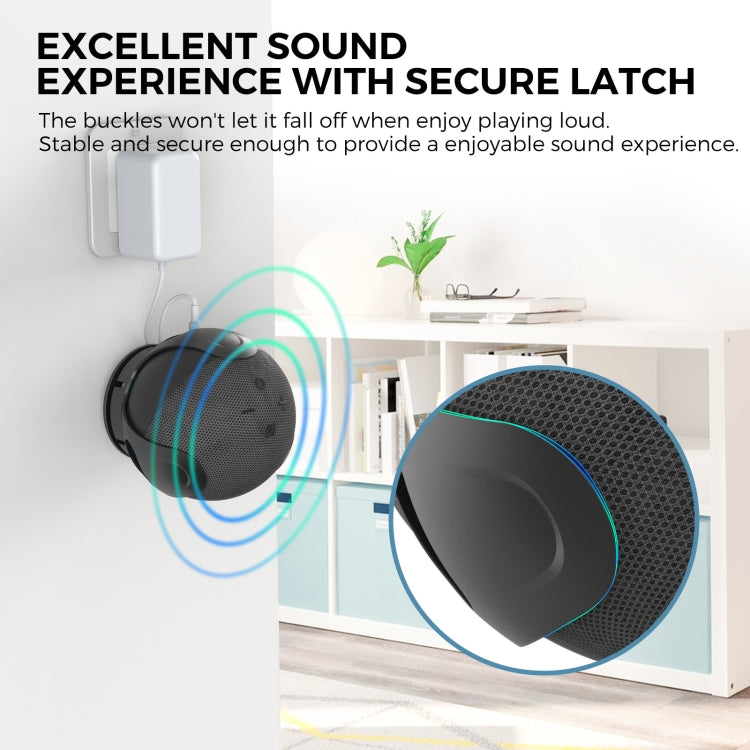 Soporte de almacenamiento de pared para altavoz Amazon Echo Dot 4/5 AhaStyle PT183, For Amazon Echo Dot 4/5 White, For Amazon Echo Dot 4/5 Black