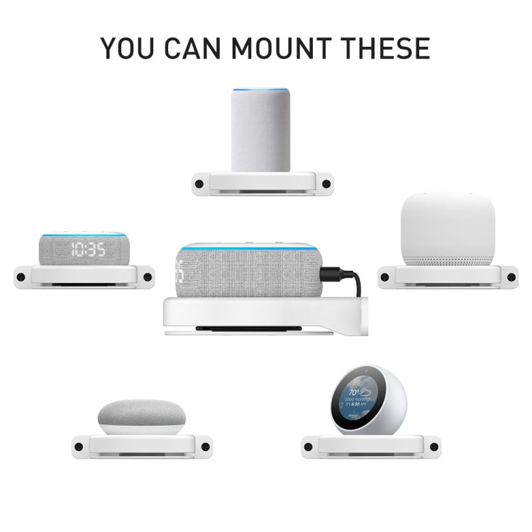 AhaStyle DD96 Soporte Soporte de almacenamiento de pared, For Amazon Echo Dot 3/4, For Google Wifi, For Apple HomePod Mini