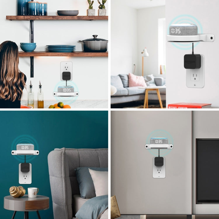 AhaStyle DD96 Soporte Soporte de almacenamiento de pared, For Amazon Echo Dot 3/4, For Google Wifi, For Apple HomePod Mini