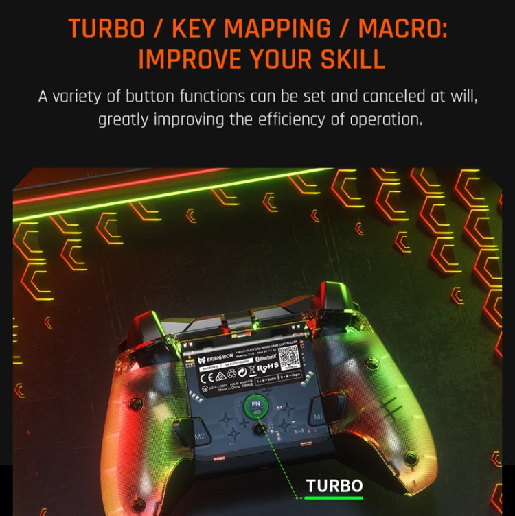 Controlador de Gamepad con cable de luz RGB para PC/Switch, BIGBIGWON C1 Lite, BIGBIGWON C1 Lite+R90, BIGBIGWON C1 S, BIGBIGWON C1 S+R90